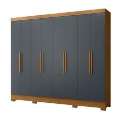 Imagem de Guarda Roupa Diplomata 236cm 8 Portas Freijó Cinza Moval