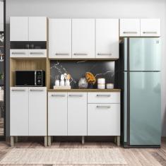 Imagem de Armário de Cozinha Compacta 12 Portas 1 Gaveta com Balcão Versalhes