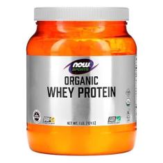 Imagem de NOW Foods Whey Protein Orgânico Sem Sabor 454g Importado