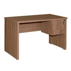Imagem de Mesa de Escritorio 120 cm com Gavetas Metalúrgica Ubaense Nogueira