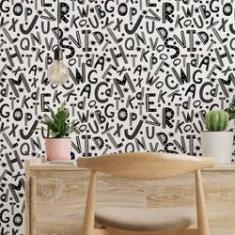 Imagem de Papel De Parede Adesivo Infantil Letrinha N014126 RL 0,58x3M
