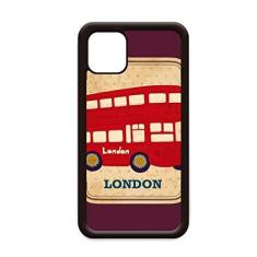 Imagem de Carimbo de ônibus de Londres do Reino Unido para iPhone 12 Pro Max Capa para Apple Mini Mobile Case