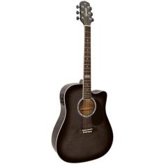 Imagem de Violão Folk Giannini Gf1d Gf-1D Ceq Tbk Translucent Cutway