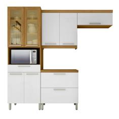 Imagem de Cozinha 4 Peças Paneleiro áereo E Balcão 80 Nesher Burguesa P 100% Mdf