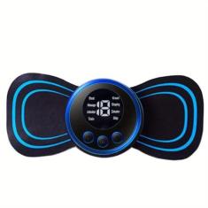 Imagem de Mini Massageador Aparelho Elétrico Recarregável Portátil Ortopédico Massagem Corporal Cervical Eletroterapia Ems Relaxamento Muscular Dores Pé Pescoço Coluna Costas Perna Lombar Abdomen Todo Corpo