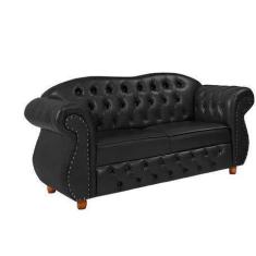 Imagem de Namoradeira Chesterfield Merlo 2 Lugares - Corano Preto / Decoração, R