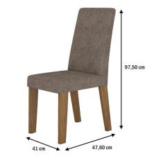 Imagem de Cadeiras Kit 2 Cadeiras Nobre 14104 Seda/Malta - Viero Móveis