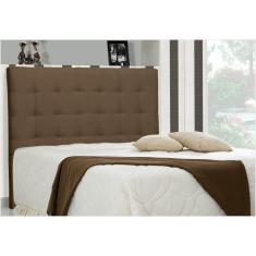 Imagem de Cabeceira Casal Queen 160 Cm Sonhare Suede Liso Marrom