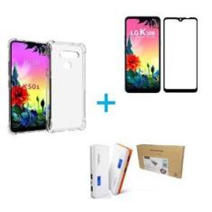 Imagem de Kit Carregador Portátil LG K50s + Capa + Película De Vidro 3D