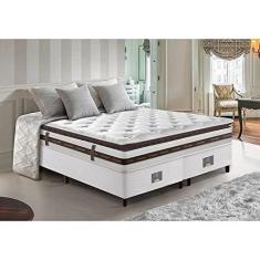 Imagem de Cama Box King Colchão + Box 193x203 Molas Ensacadas Cama Inbox Relax Pillow