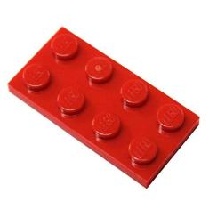 Imagem de LEGO Partes e Peças: Vermelho (Vermelho Brilhante) 2x4 Placa x50