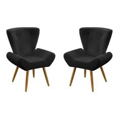 Imagem de Kit 2 Poltronas Decorativas Polaris Sued  Aradecor