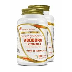 Imagem de Kit Com 2 Óleo de Semente de Abóbora 60 capsulas de 1000mg Flora Nativa do Brasil