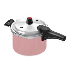 Imagem de Panela De Pressão Fechamento Externo 5 Litros Rosa Alumínio Resistente