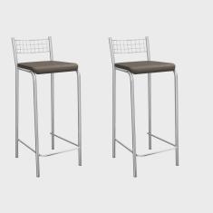 Imagem de Banqueta Genova 740mm Cromada (par)