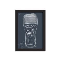 Imagem de Quadro Frase Boteco Males Moldura  33x43cm