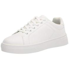 Imagem de Journee Collection Tênis feminino casual e moderno, Branco, 9.5