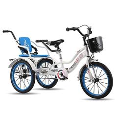 Imagem de Triciclo adulto ao ar livre 40.6 cm bicicleta de três rodas com cesta de compras bicicleta triciclo bicicleta para recreação compras masculino feminino bicicleta piquenique ciclismo pedalar