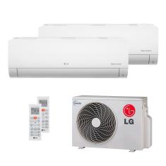 Imagem de Ar Condicionado Multi Split Inverter LG 18.000 BTUs (2x Evap HW 8.500) Quente/Frio 