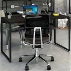 Imagem de Mesa Para Escritório Office Kuadra ônix 8397 - Compace