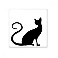 Imagem de Adesivo brilhante de ejo de cerâmica com desenho de gato  elegante