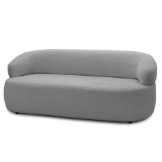 Imagem de Sofá 3 Lugares Living Orgânico Sala De Estar 170cm Conka F05 Bouclê Marrom Mpozenato