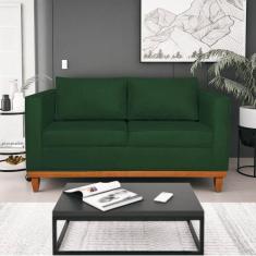 Imagem de Sofá 2 E 3 Lugares Europa 180 Cm Estilo Conforto E Elegância Suede - Amarena Móveis Verde