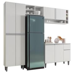 Imagem de Cozinha Completa Modulada 4 Peças Vanessa Branco 1910 ajl Móveis