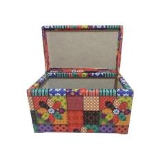 Imagem de Puff Retangular Baú 80 Pé D Cama Solteiro Porta Brinquedos - Moveis Ag