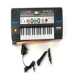 Imagem de Teclado Elétrico Musical Infantil Com Microfone E Fonte - Toys
