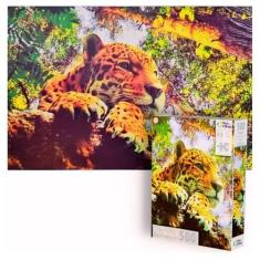 Imagem de Quebra Cabeça Onça Pintada 500 Peças Puzzle Premium - Pais E Filhos
