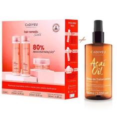 Imagem de Kit Cadiveu Hair Remedy Shp/Cond/Másc + Óleo De Açaí 60ml - Cadiveu Pr