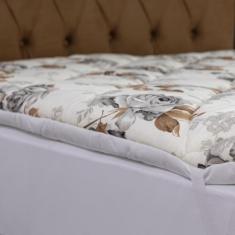 Imagem de Kit para Cama King Size 5 Peças Com Pillow Top E Travesseiros Cheios -