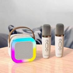 Imagem de Som Karaokê Infantil Bluetooth C/ 2 Microfones - ANNICKSTOREE
