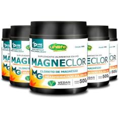 Imagem de Kit 5 Magneclor Cloreto de Magnésio P.A Unilife 500g