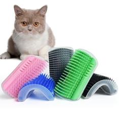 Imagem de Escova Massageadora Cocadeira Tira Pelo Catnip Gato EL-P257