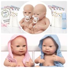 Imagem de Boneca Reborn Gemeos Lindos Baby Alive Grande Com Enxoval - Cegonha Re