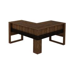 Imagem de Mesa De Escritorio Me4145 Nogal Preto Tecno Mobili