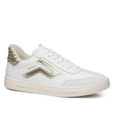 Imagem de Tênis Feminino Pegada Couro Casual 211154