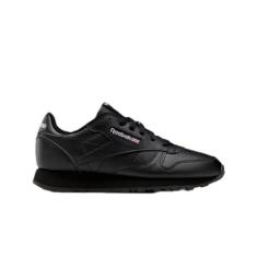 Imagem de Reebok Tênis masculino clássico de couro, Núcleo preto/núcleo preto, 17