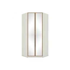 Imagem de Guarda Roupa Closet de Quarto de Canto Oblíquo Seletto MC06 c/ 2 Portas e 3 Gavetas c/ Espelho Areia/Jequitibá - Henn