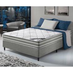 Imagem de Cama Box Colchão Casal Dupla Face Duo Sono com Molas Ensacadas138x188x