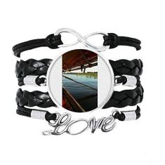 Imagem de OFFbb-USA Pulseira Paddy Field Art Deco Presente Fashion Pulseira Amor Acessório de Couro Trançado Pulseira Presente