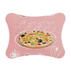 Imagem de Moldura de quebra-cabeça sortida Itália Tomate Foods Pizza Decoração de imagem Enfeite de jogo de quebra-cabeça