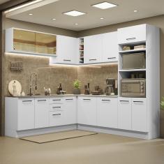 Imagem de Cozinha Completa 459001 Com Armário E Balcão Branco Branco