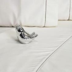 Imagem de Jogo De Cama Queen Casal 400 Fios Ponto Palito 4 Peças - Casa Dona