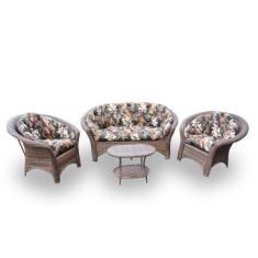 Imagem de Conjunto De Sofá Fibra Sintética Cairo - 1 Sofá 2 L + 2 Poltronas + 1