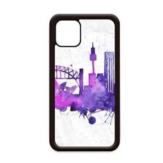 Imagem de Capa Austrália Sydney Opera House Aquarela para iPhone 11 Pro Max para Apple Mobile Case Shell
