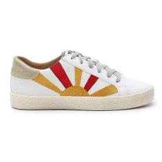 Imagem de Mi.iM Sunny Rubber Sole Cadarço Vintage Tênis, Branco, 37