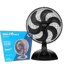 Imagem de Ventilador Britânia 40cm Grande 3 Velocidades 150W Turbo 127V Mesa e Parede